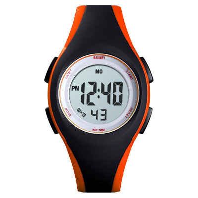 

SKMEI 1459 Luminous 5ATM Waterproof Digital Childrens Sports Watch Alarm Calendar Week Date Hour Wristwatch for Teenager with PU