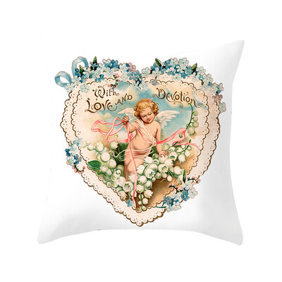 

Tailored Christmas Series Home Decor Polyester Peach Skin Pillow Case 18x18in
