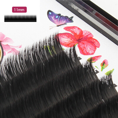 

Gobestart Grafting False Eye Lashes Wave 007 C Black Silk Eyelashes Extension