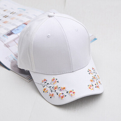 

Vintage Plum Embroidered Cap Casual Baseball Cap Outdoor Sports Hat