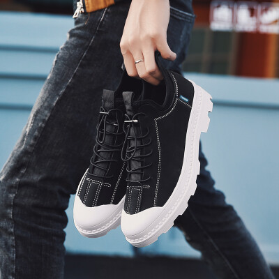 

Autumn Martin boots male Korean version of the trend to help casual mens shoes British fashion high to help mens tooling boots boots