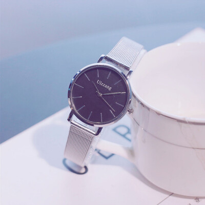 

Explosion models ladies net belt watch geneva small fresh steel belt watch female models