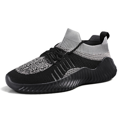 

2019 New Arrilval Vulcanized Shoes Men Mesh Sneakers Lightweight Flat Shoes Casual Sock Shoes Male Big Size 46 Zapatillas Hombre