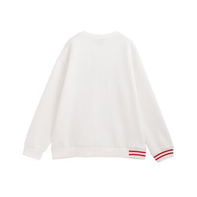 

PASS2018 new autumn&winter cartoon letter printing pullover sweater female loose 68405PA21131 white