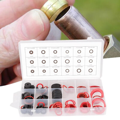 

〖Follure〗141pcs Rubber O Ring Assortment Washer Gasket Sealing O-Ring Kit with