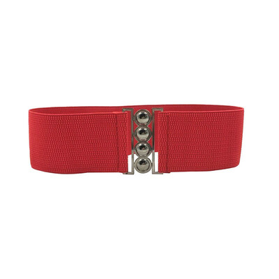 

Women Fashion Stretch Buckle Waist Belt Wide Elastic Cinch Corset Waistband