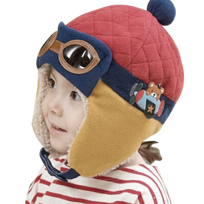 

Toddlers Cool Baby Boy Girl Infant Winter Pilot Warm Cap Hat Beanie