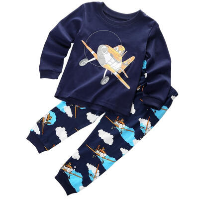 

New Planes Pajamas Kids Sleepwear Baby Boys Nightwear Pyjamas Sets 1-7 Years