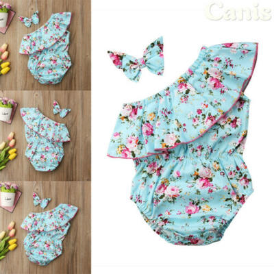 

Lovely Girls Baby Infant Kids Floral Romper Jumpsuit Cute Clothes Outfits Set