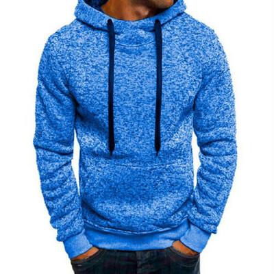 

Men Top T-Shirt Long Sleeve Slim Fit Hooded Sweatshirt Pullover Sweat Hoodies