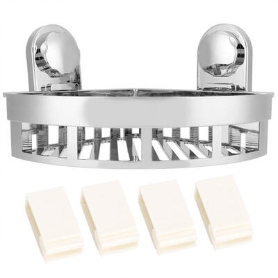 

Greensen Free Punch Wall Mounted Corner Shelf Organizer Basket with Strong Suction Bathroom