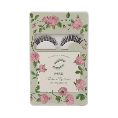 

〖Follure〗5 Pairs Thick Long Cross Party False Eyelashes Black Band Fake Eye Lashes