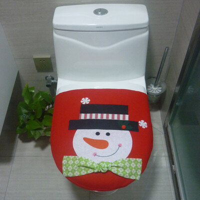 

〖Follure〗Christmas Decoration Christmas Snowman Lid Single Toilet Cover