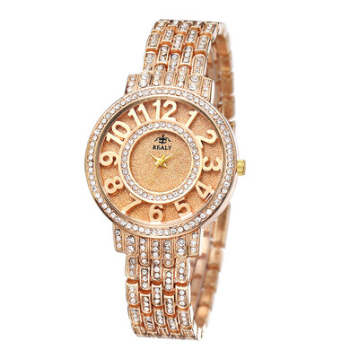 

Alloy strap quartz watch simple temperament ladies watch steel strap watch female watch