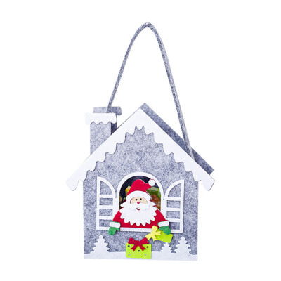 

〖Follure〗Christmas Flannelette Handbag Gift Party Pouch Xmas Candy Organza Candy Bag