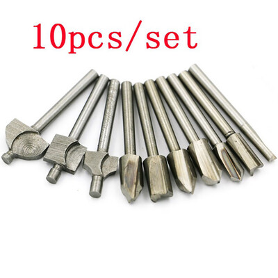 

〖Follure〗10Pcs Shank HSS Titanium Router Bits 18 Inch for Dremel Foredom Rotary Tool