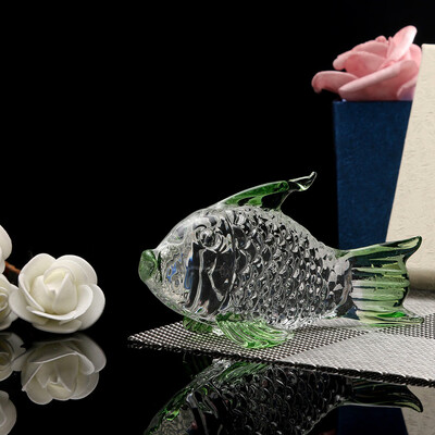 

Gobestart Crystal Goldfish Wedding Decor Paperweight Figurine Gift Crafts Home Decor