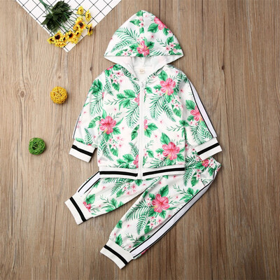 

Toddler Newborn Infant Baby Boy Hooded Outfits Checked Tops Pants Tracksuit Set