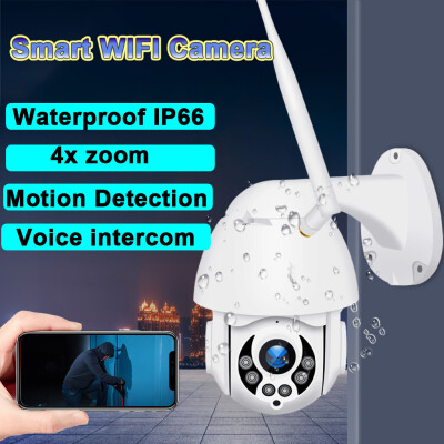 

〖Follure〗WiFi PTZ Dome Camera 1080P Security IR Camera Night Vision Pan 2-Ways Audio US