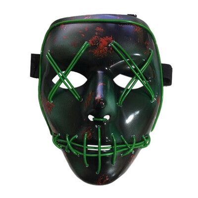 

Halloween Mask LED Glow Scary Wire Light Up Grin Festival Parties