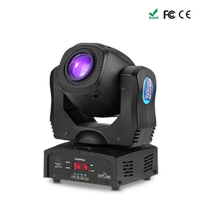 

Tomshine Total Power 80W DMX512 Sound Control Auto Rotating 9 11 Channels Rainbow 8 Colors Changing Head Moving Light LED Stage