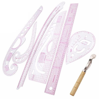 

7pcs Multi Function Drawing Line Straight Sewing Clothing Design