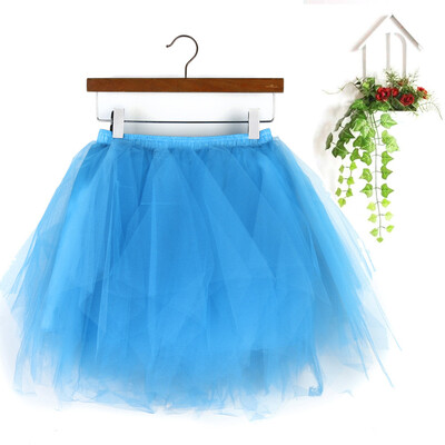 

Roseonmyhand Womens High Quality Pleated Gauze Short Skirt Adult Tutu Dancing Skirt