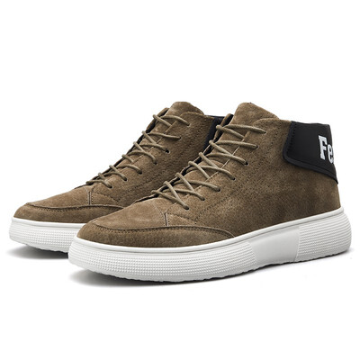 

Autumn mens tide shoes Korean version of the trend of wild mens casual shoes fashion high-top shoes lace