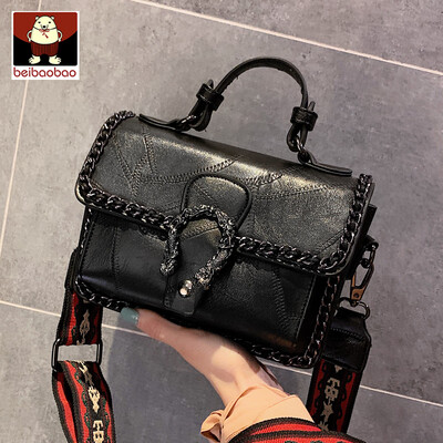 

Ins on the new package women 2019 new Korean version of the square bag wide shoulder strap single shoulder satchel
