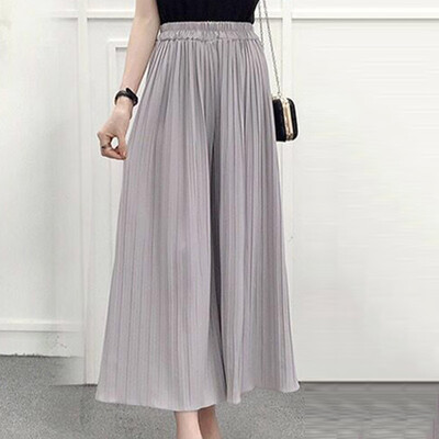 

Plus Size Wide Leg Pleated Palazzo Pants For Women Loose Belted High Waist
