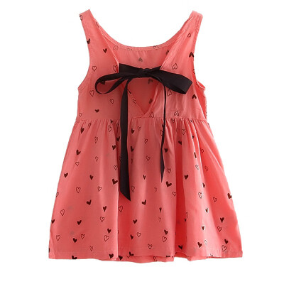 

Summer Baby Girl Cute Dress Little Kids Print Sleeveless Princess Dresses-arrival Fashion Clothing