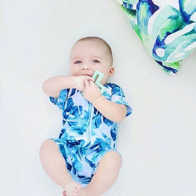 

Toddler Newborn Baby Boys Girls Print Zipper Romper Jumpsuit Outfit Clothes