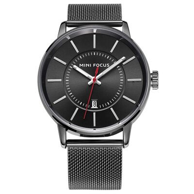 

BOFUTE Male Watches Business Watch Japanese Movement Calendar Luminous Waterproof Metal Strap 0034G