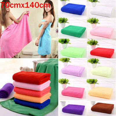 

1X Pure Color Natural Organic Bamboo Fiber Face Towel Hand Towel Family Washer
