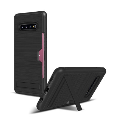 

Hybrid Bumper Case Samsung Galaxy S10 S10 Plus Card Holder Stand Cover Samsung S10 Plus SM G975F G975X G975FDS Armor Case 64"