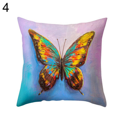 

Multicolor Butterfly Throw Pillow Protector Case Cushion Cover Bedding Articles