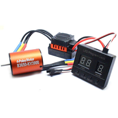 

Tailored B3650 3900KV Brushless Motor60A ESC Program Card Combo For 110 RC Car Truck