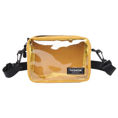 

Canvas Transparent PVC Casual Crossbody Bags Boys Girls Korean Shoulder Bag