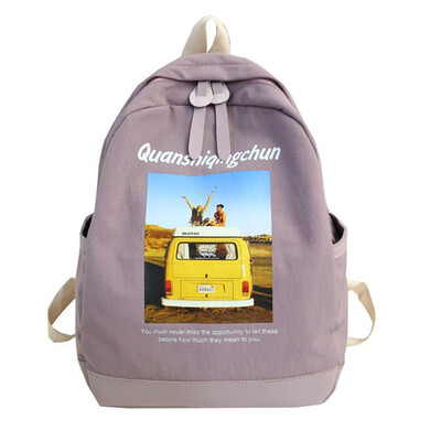 

Ins schoolbag female Korean version of high school students Chaobai campus simple backpack ancient feeling girl shoulder bag