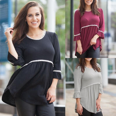 

Fashion Womens Ladies Autumn Cotton long Sleeve T Shirt Casual Tops Blouse