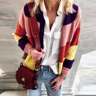 

Women Loose Coats Knitted Long Sleeve Autumn Winter Outwear Jacket Cardigan Tops