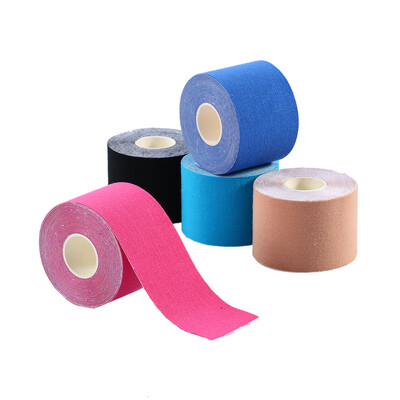 

Cotton Athletic Sports Tape Sports Muscle Tape Medical Tape for Knee Splint Shoulder Muscle Length Self Adherent bandage First Aid