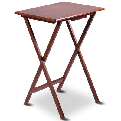 

Set of 4 Wood Portable Folding Tables