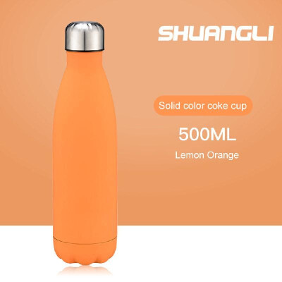 

Water Bottle Stainless Steel 500ml Vacuum Insulated Cup Insulated Water Bottle Rubber Paint Keeps Cold Hot for Long Time