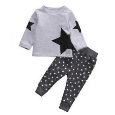 

2Pcs Toddler Baby Boys Kids Long Sleeve T-shirtPants Outfits Set Tracksuit