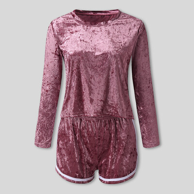 

Tailored Autumn And Winter New Womens Long-Sleeved Hatless Fashion Sweatshirt Set