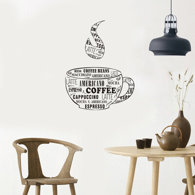 

〖Follure〗COFFEE BEANS Removable Art Vinyl Mural Home Room Decor Wall Stickers