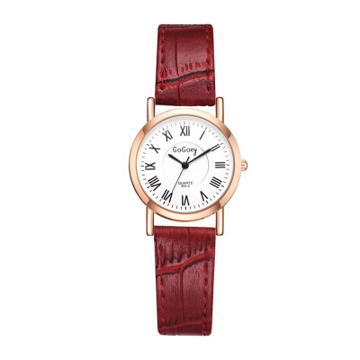 

Korean version of the small casual fashion watch AliExpress trend Roman numerals high-grade quartz watch PU ladies watch