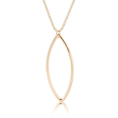 

Trendy Gold With Rhinestone Pendant & Necklace Gold Color Lucky Romantic Trendy Jewelry Female Handmade Chain Charm Necklace