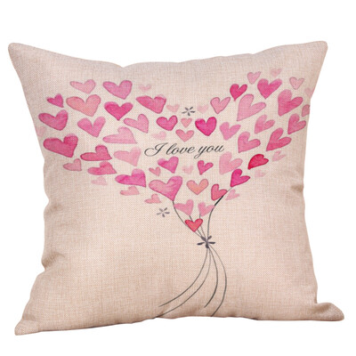 

Siaonvr Happy Valentines Day Throw Pillow Case Sweet Love Square Cushion Cover